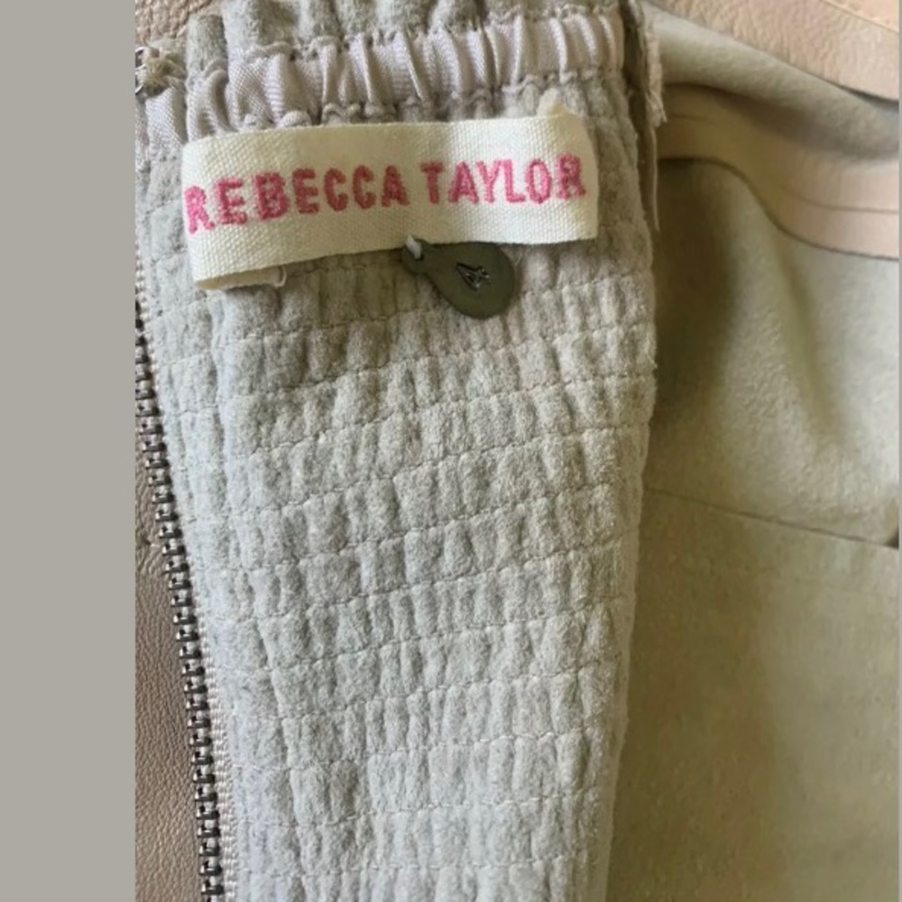 Rebecca Taylor Lil Bit strapless dress leather 4 - Picture 7 of 7